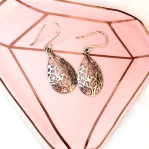 Stamped 925 sterling silver earrings